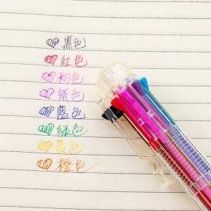 قلم حبر جاف 8 ألوان 🌈 لمدرستك! 🖊️