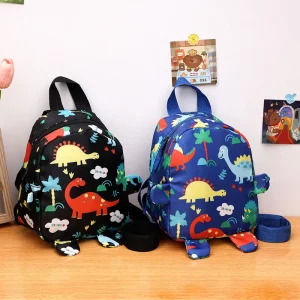 🎒🦕 حقيبة ظهر ديناصور كرتونية للأطفال - مضادة للفقد!